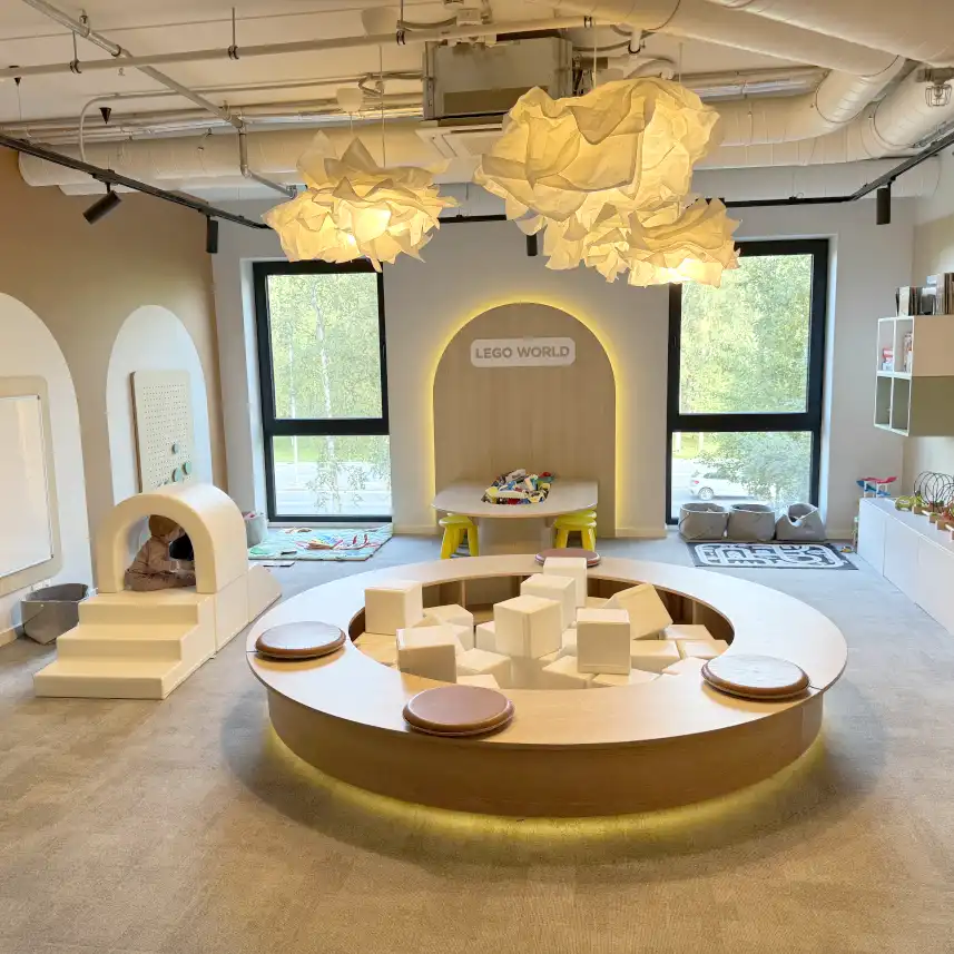 Klotsidega mängutuba Rocca mängutoas